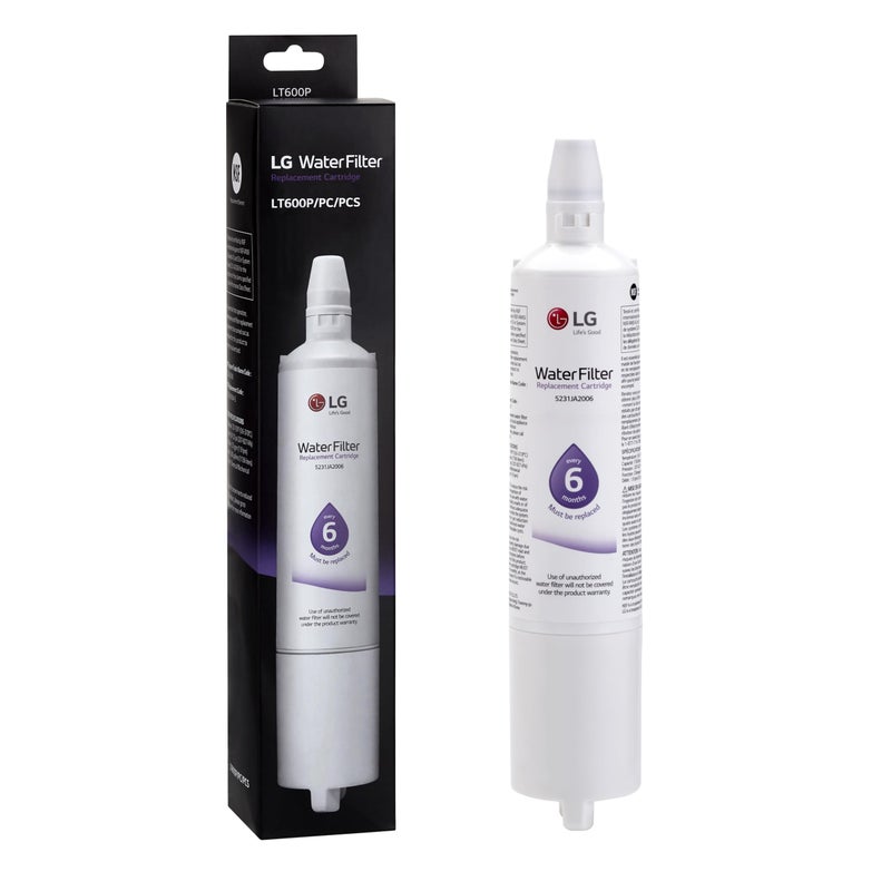 LG LT600P - 6 Month / 300 Gallon Capacity Replacement Refrigerator Water Filter (NSF42 and NSF53 5231JA2006A, 5231JA2006B, 5231JA2006F, or 5231JA2006F , White - Image 1
